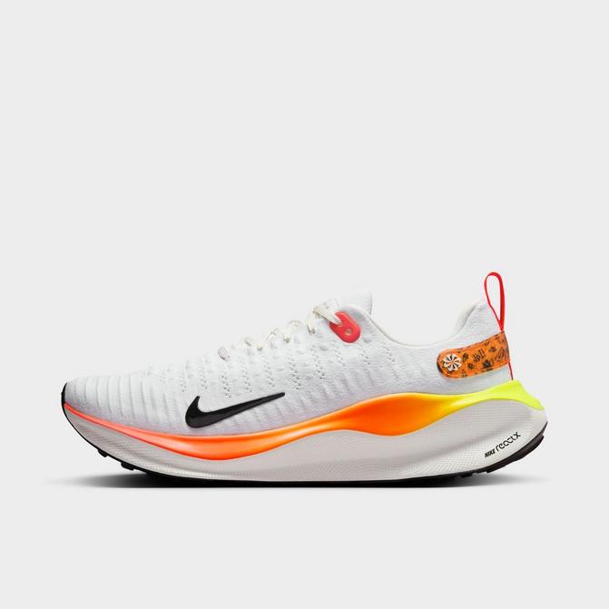 Right view of Men's Nike InfinityRN 4 Road Running Shoes in White/Bright Crimson/Total Orange/Black Click to zoom
