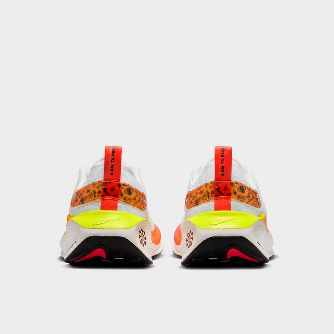Left view of Men's Nike InfinityRN 4 Road Running Shoes in White/Bright Crimson/Total Orange/Black Click to zoom