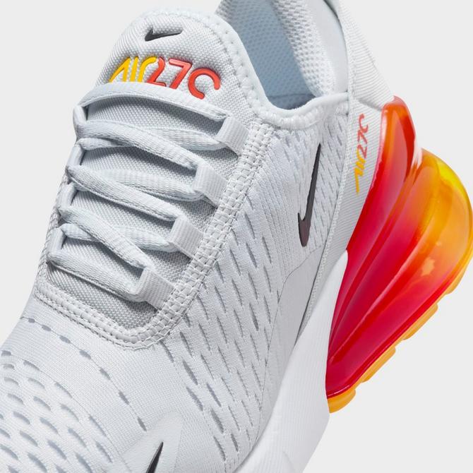 Nike air max 270 jdi white/total orange women's shoe best sale