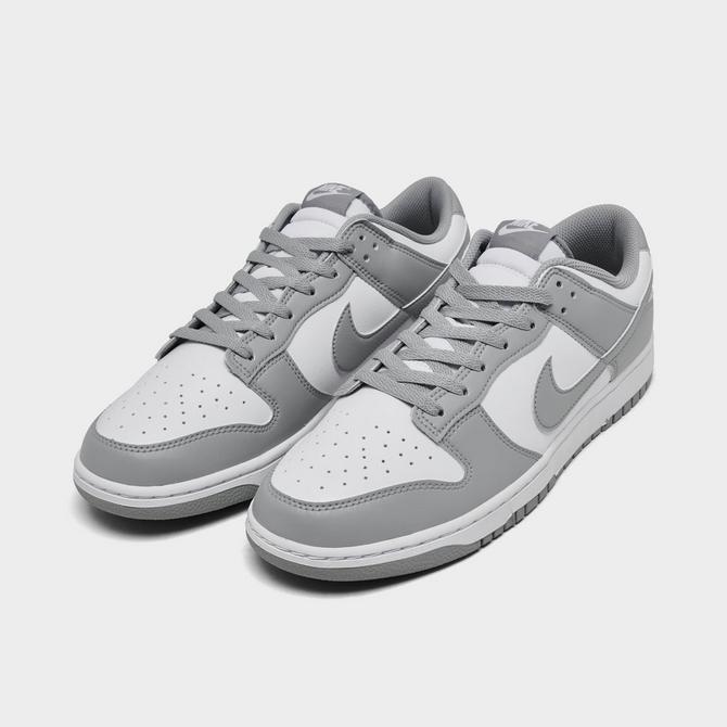 Nike Dunk Low Wolf Grey Skate Shoes Two Tone White deals Swoosh New with Box