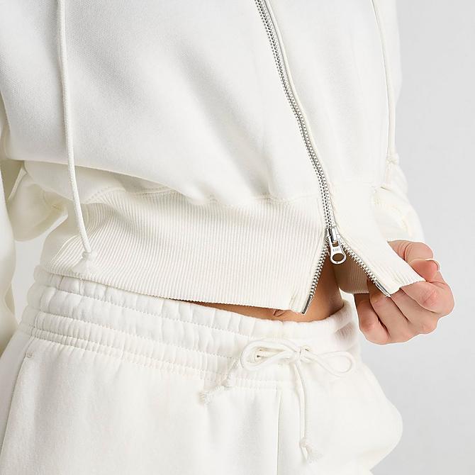Women's Nike Sportswear Phoenix Fleece Crop Full-Zip Hoodie Women's Nike Sportswear Phoenix Fleece Crop Full-Zip Hoodie