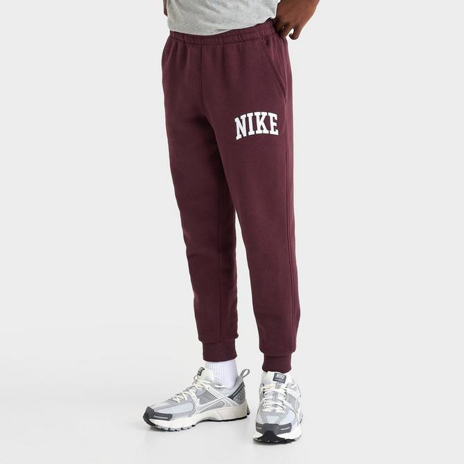 Nike joggers burgundy hotsell