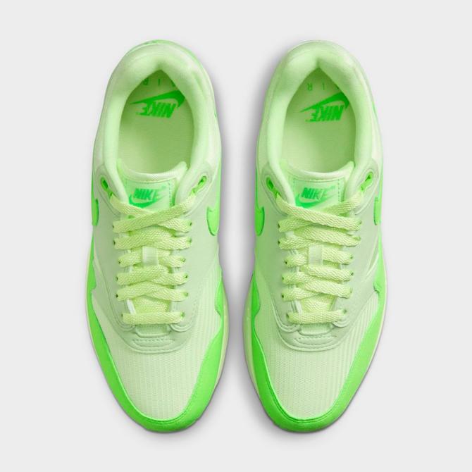 Nike Women's Air Max 1 SE Ghost Green/Hot Punch Lace Up Sneaker Size hot 7.5