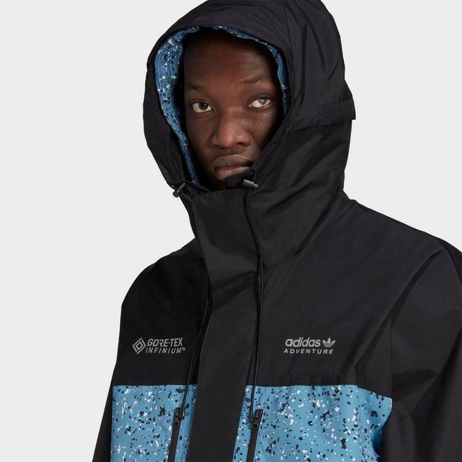 adidas Originals Adventure Premium polyester half zip jacket in black