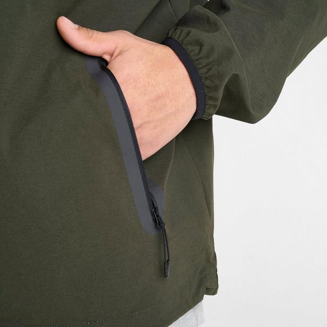 Sport-Tek Heather Colorblock Raglan Hooded Wind Jacket