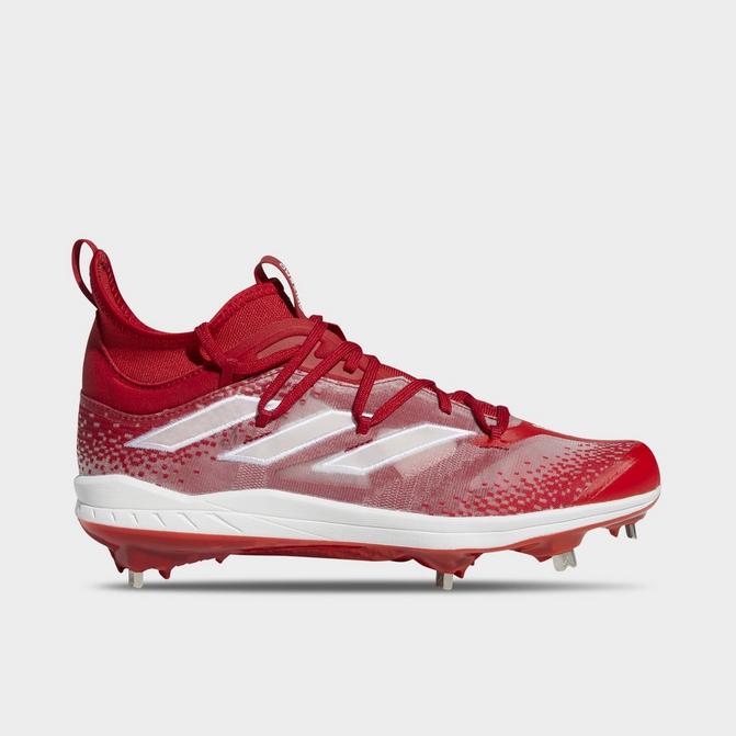 Red adizero hot sale baseball cleats