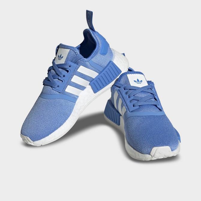 Adidas nmd womens on sale blue and white