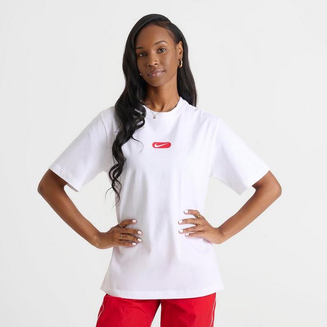 Women's Nike Sportswear Oversized Swoosh T-Shirt| JD Sports