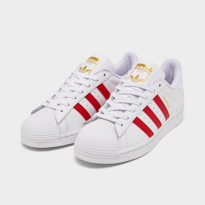 Superstar womens red outlet and white