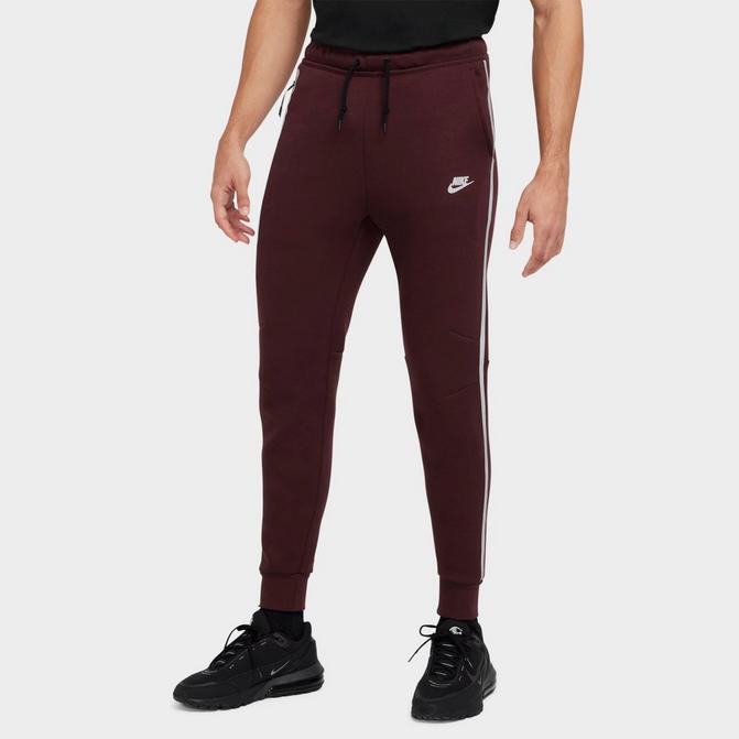 Nike tech fleece burgundy pants online