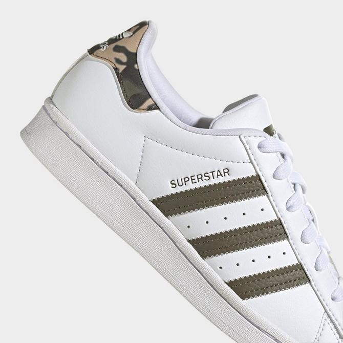 Adidas superstar shop white olive