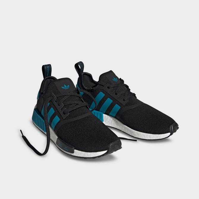 adidas nmd r1 womens black and blue