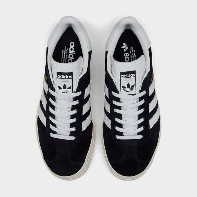 Adidas original gazelle black hotsell and white