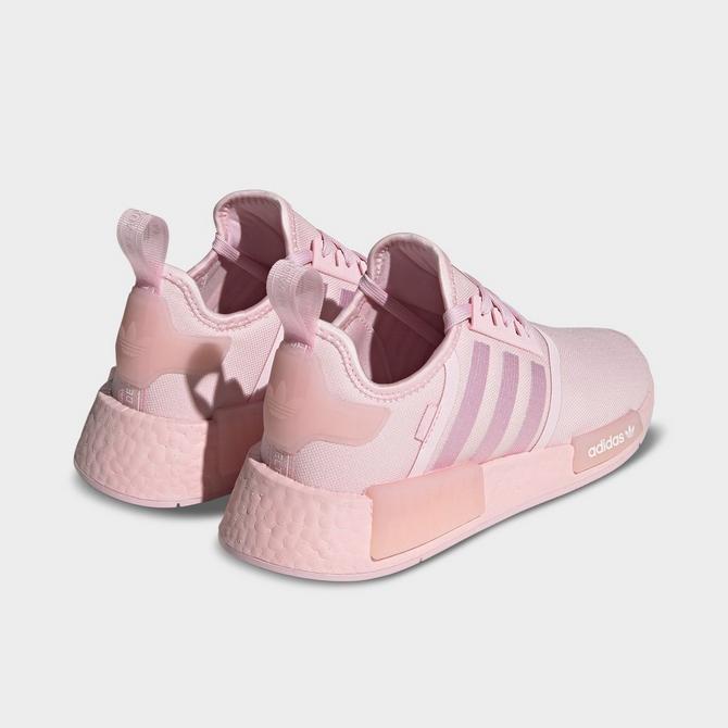 Womens adidas nmd hotsell r1 white and pink