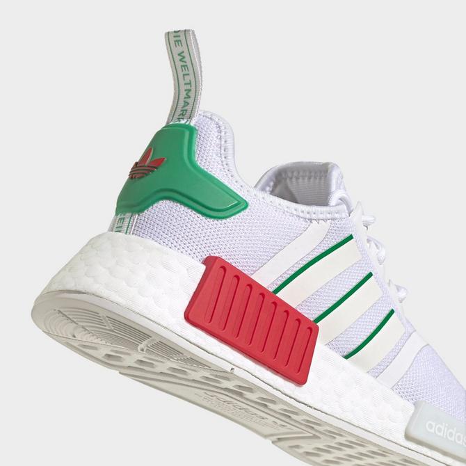 Nmd on sale white green