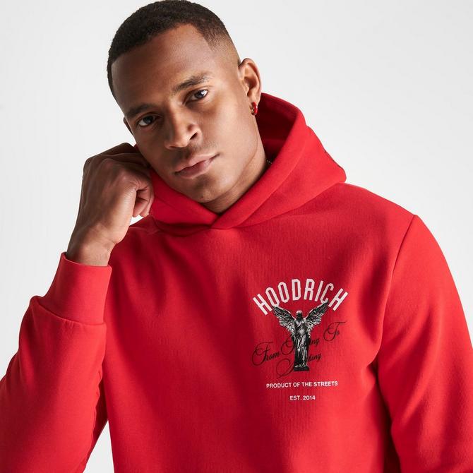 Hoodrich black best sale and red hoodie