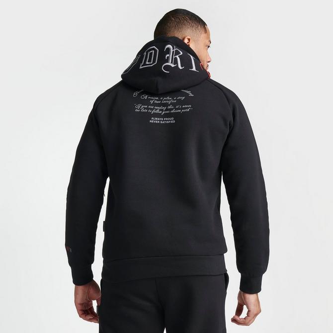 Hoodrich black best sale and grey hoodie