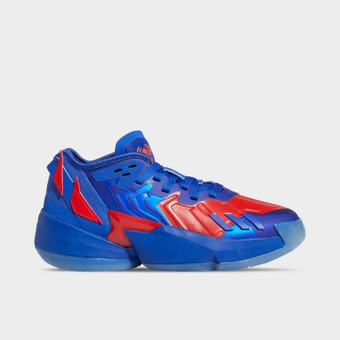 Adidas red white and blue basketball shoes hotsell