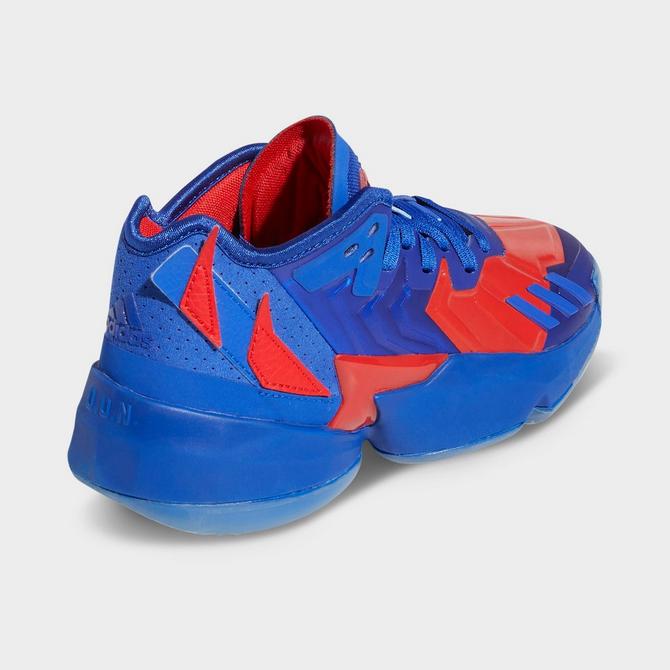 Adidas basketball shoes red and clearance blue