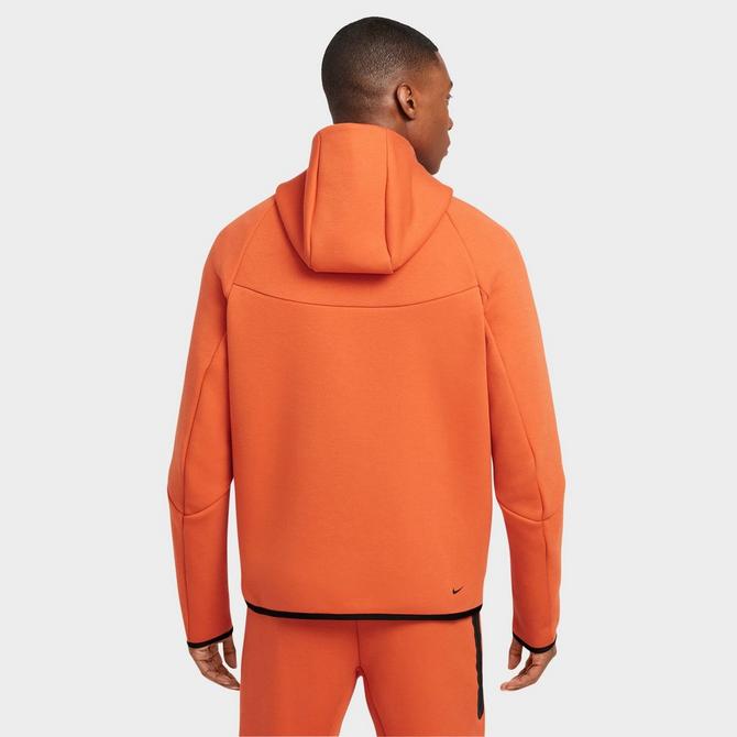 Store Nike Tech Fleece Pullover Hoodie Orange Mens Medium