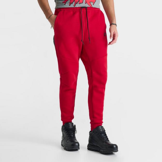 Nike tech fleece joggers red online