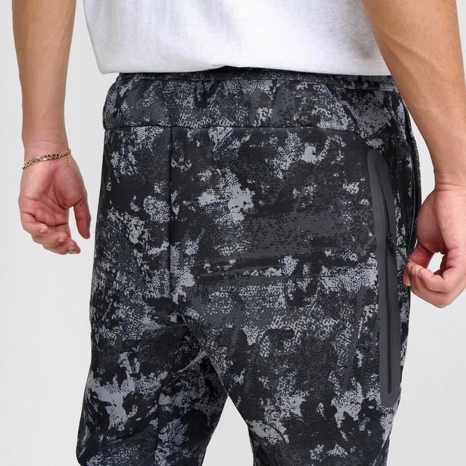 Nike Tech Fleece Camo Men's Full Zip Hoodie Black Camouflage