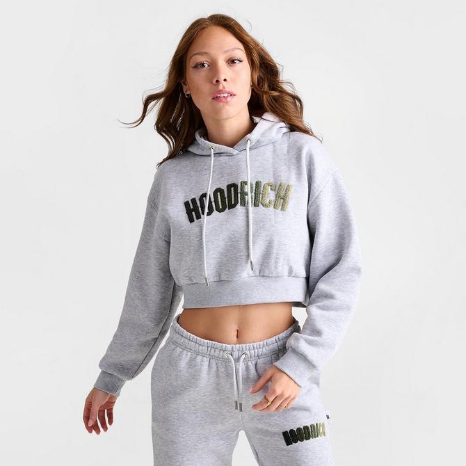 Dark grey best sale cropped hoodie