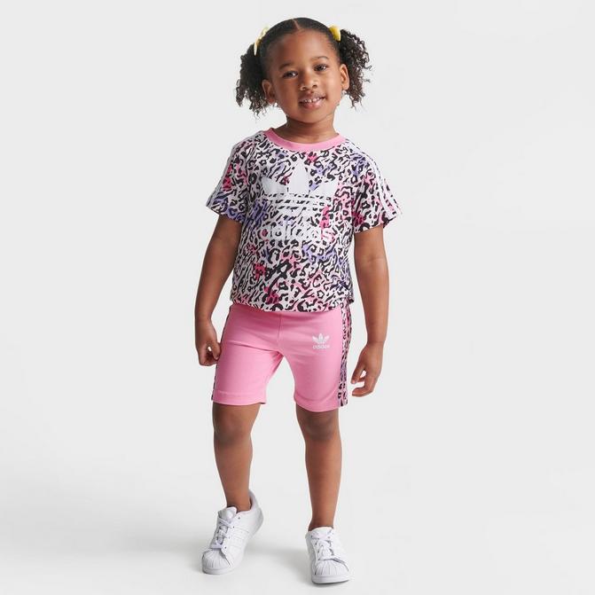Girls' Little Kids' Adidas Originals Animal Print T-Shirt, 54% OFF
