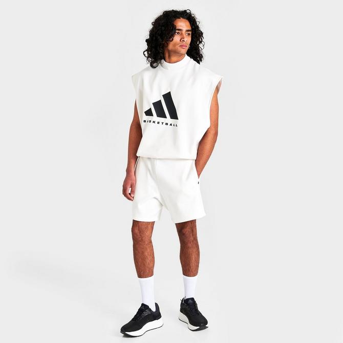 White adidas basketball clearance shorts