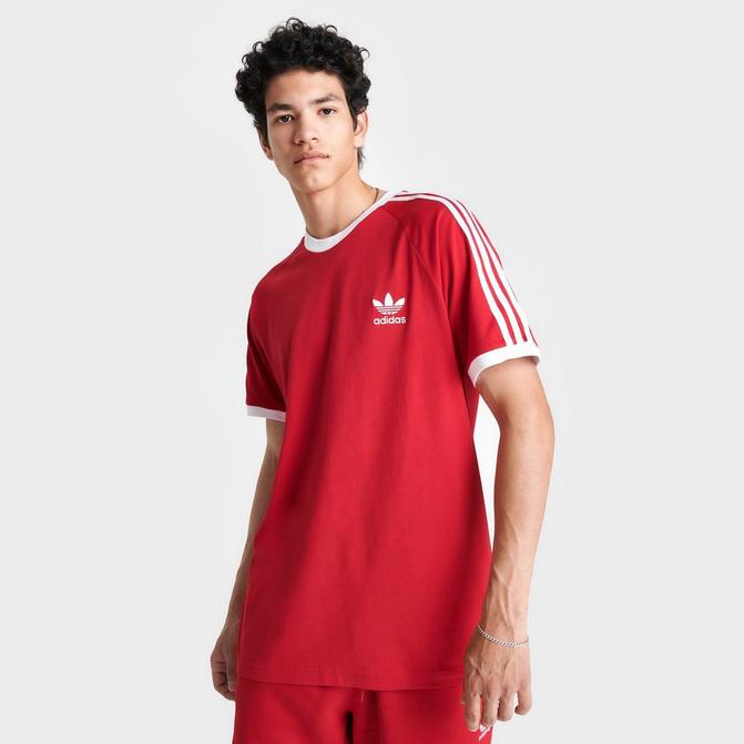 Adidas black and sales red t shirt