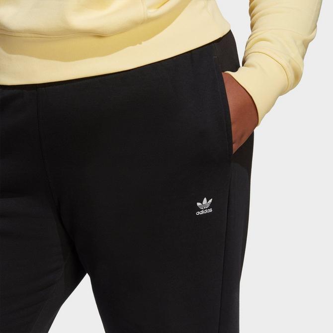 adidas Originals Trefoil Essentials joggers in black