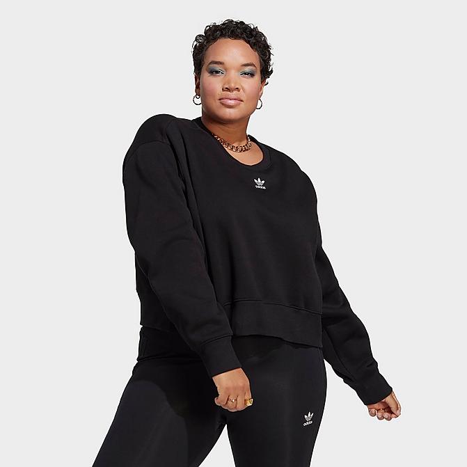 Women\'s adidas Originals adicolor Essentials Crew Long Sleeve Sweatshirt  (Plus Size)| JD Sports