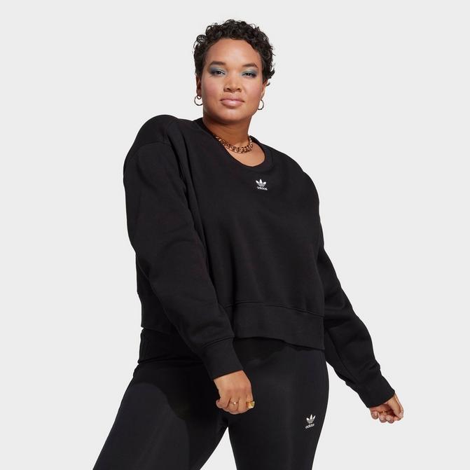 Women\'s adidas Originals Crew Essentials Long Sports (Plus adicolor Sleeve JD Sweatshirt Size)