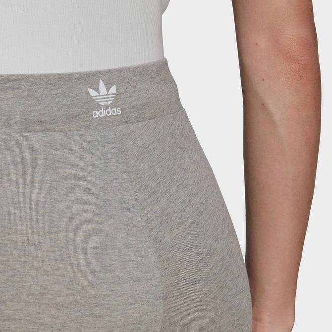 adidas Originals adicolor three stripe leggings in grey heather