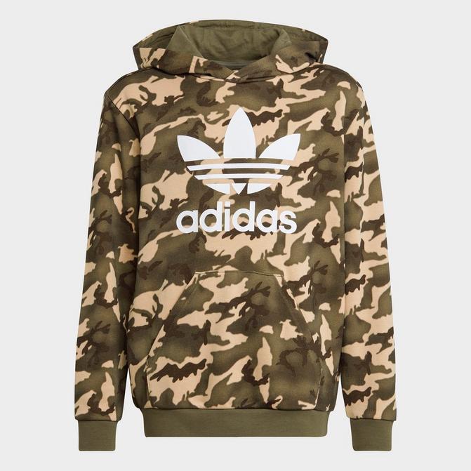 Boys' Camo Trefoil Hoodie| JD Sports