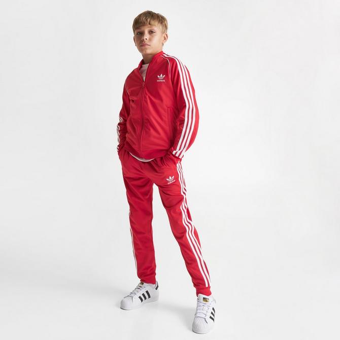 Buy adidas Originals Kids' Adicolor Superstar Track Pants Red in