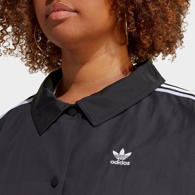 Women s adidas Originals adicolor Classics 3 Stripes Coach Jacket Plus Size