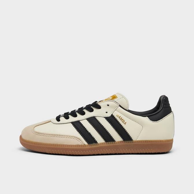 Adidas Women s Originals Samba OG Shoes Cream White Black Sand 8.5