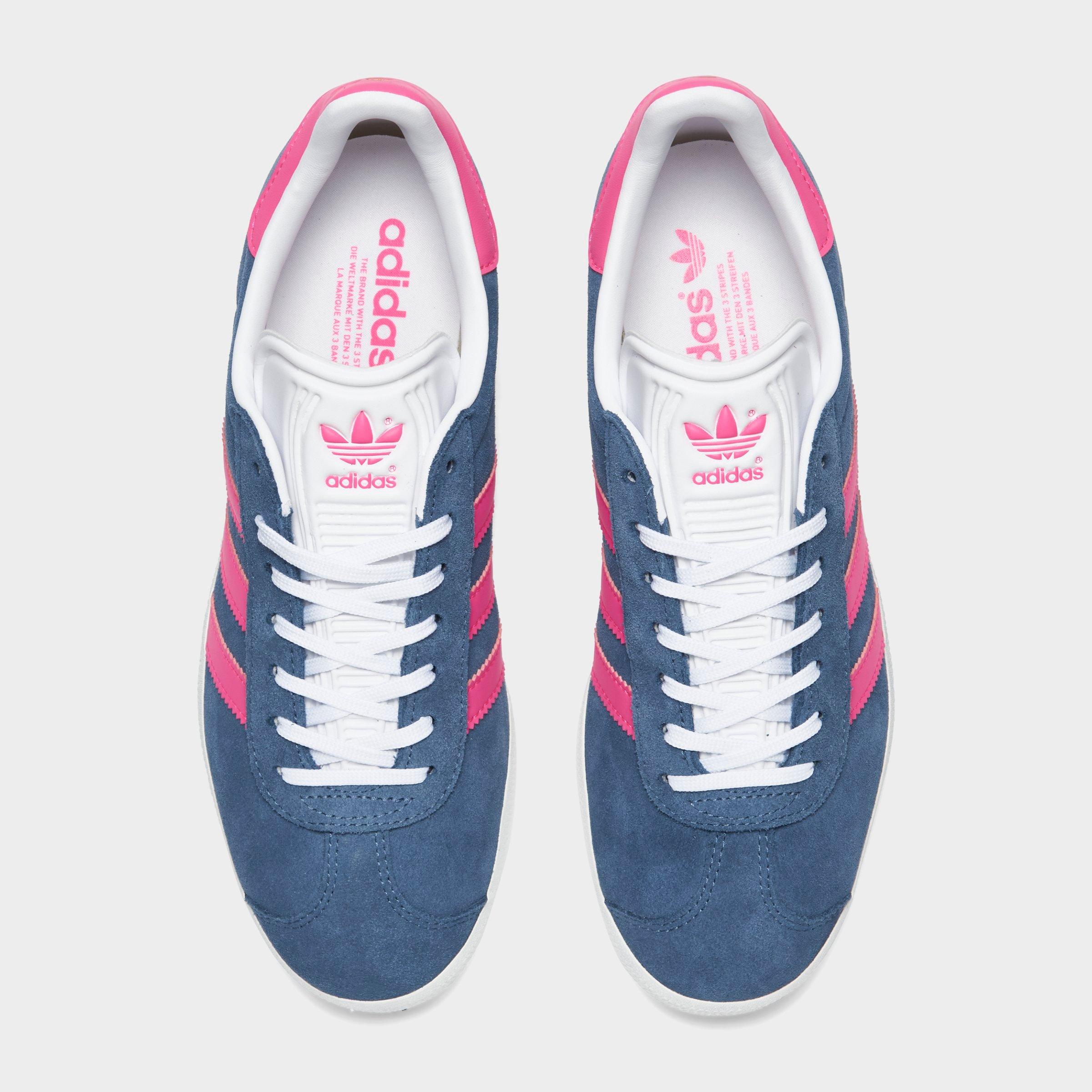 Pink and blue gazelle adidas