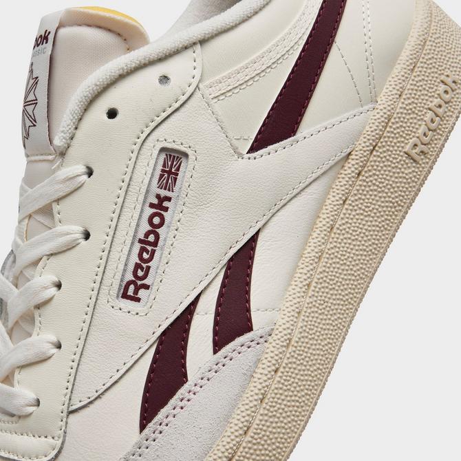 REEBOK Club C Revenge Chalk / Classic Maroon / Pure Grey - Leather sneakers  shoes