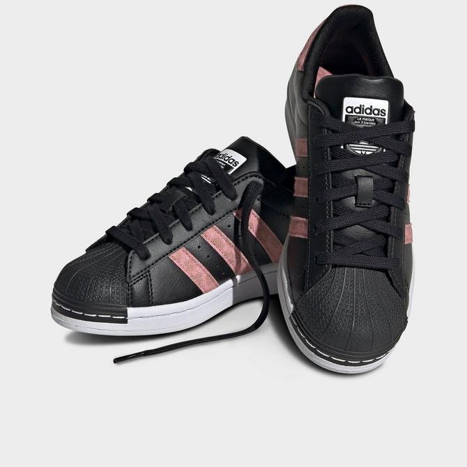 Adidas with best sale rose gold stripes