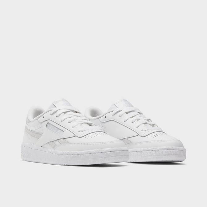 Womens Reebok REEBOK CLUB MEMT Shoe Size: 8.5 Chalk - Silver Met