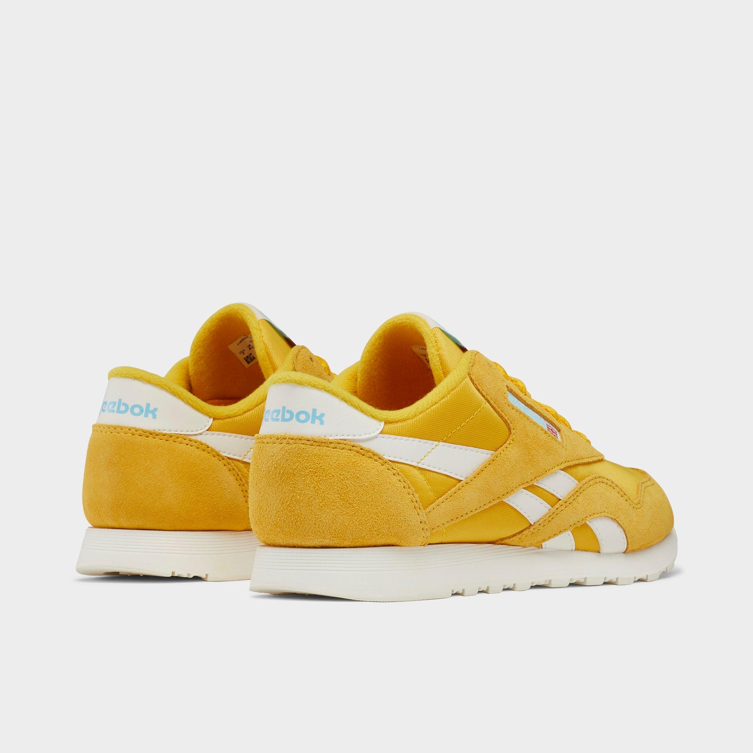 reebok classic yellow suede