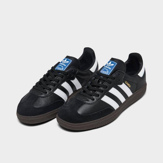 Adidas samba m leather shop soccer shoe (little kid/big kid)