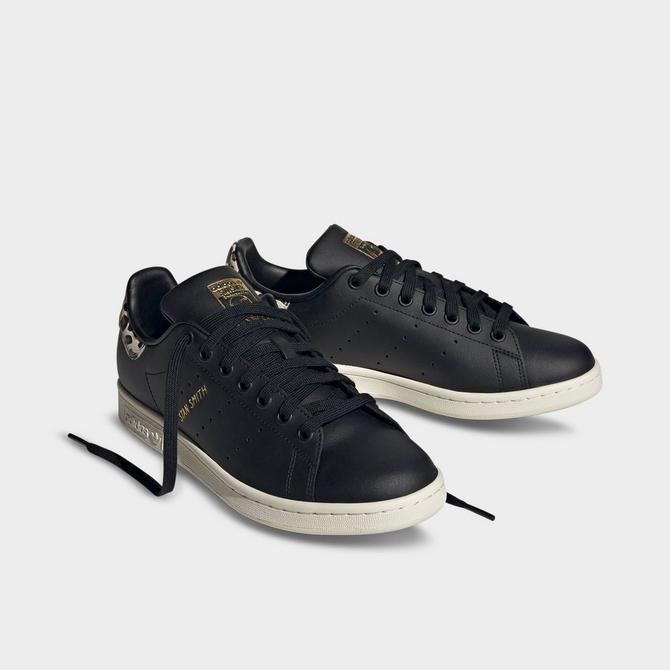 Adidas women's stan outlet smith black leopard