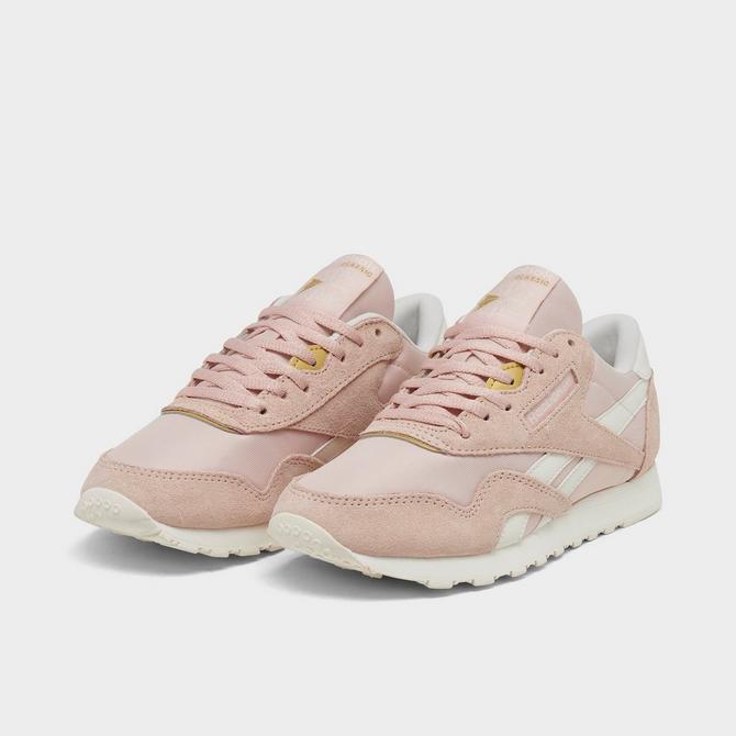 Reebok classic cheap pink nylon trainers