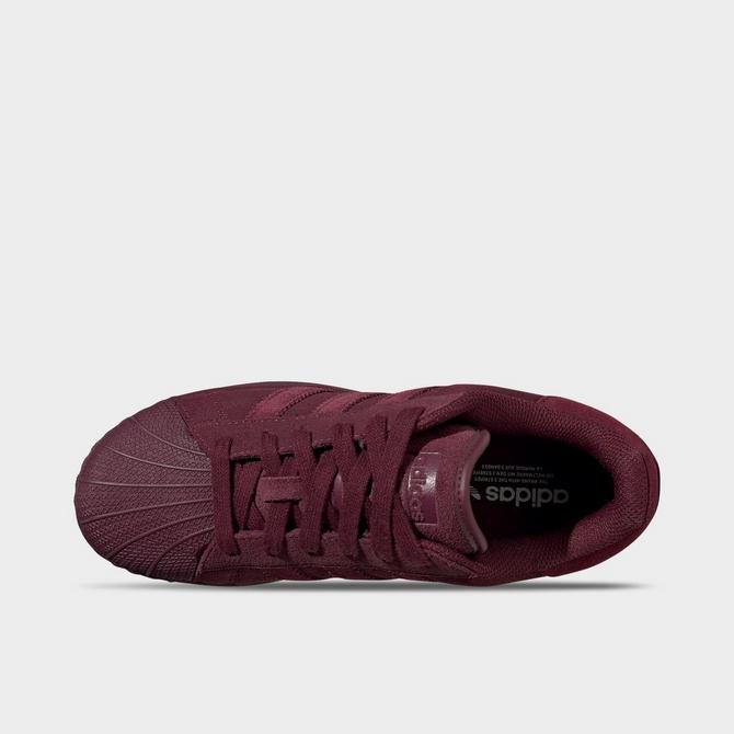 Adidas superstar cheap womens maroon