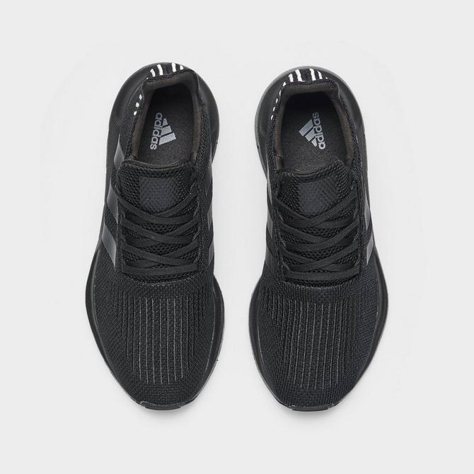 Adidas swift run core black and white best sale