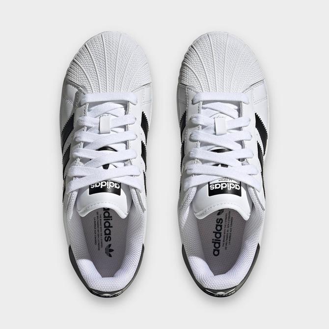 Adidas superstar silver and white best sale