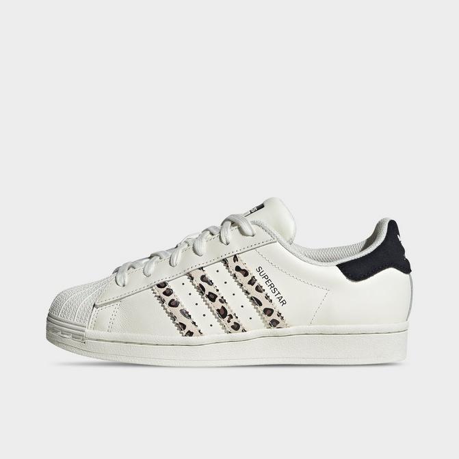 Adidas superstar white outlet with black stripes womens